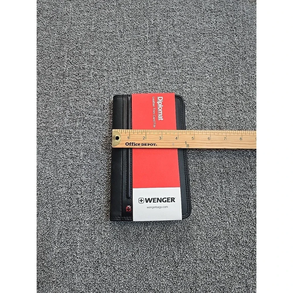 Swissgear Wenger Diplomat Exec Business Card File- Black 156 Card Capacity-NEW